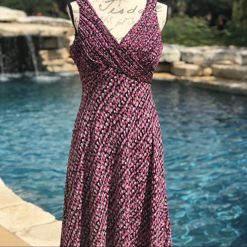 Jones Wear Dress with Polka Dots Size 10